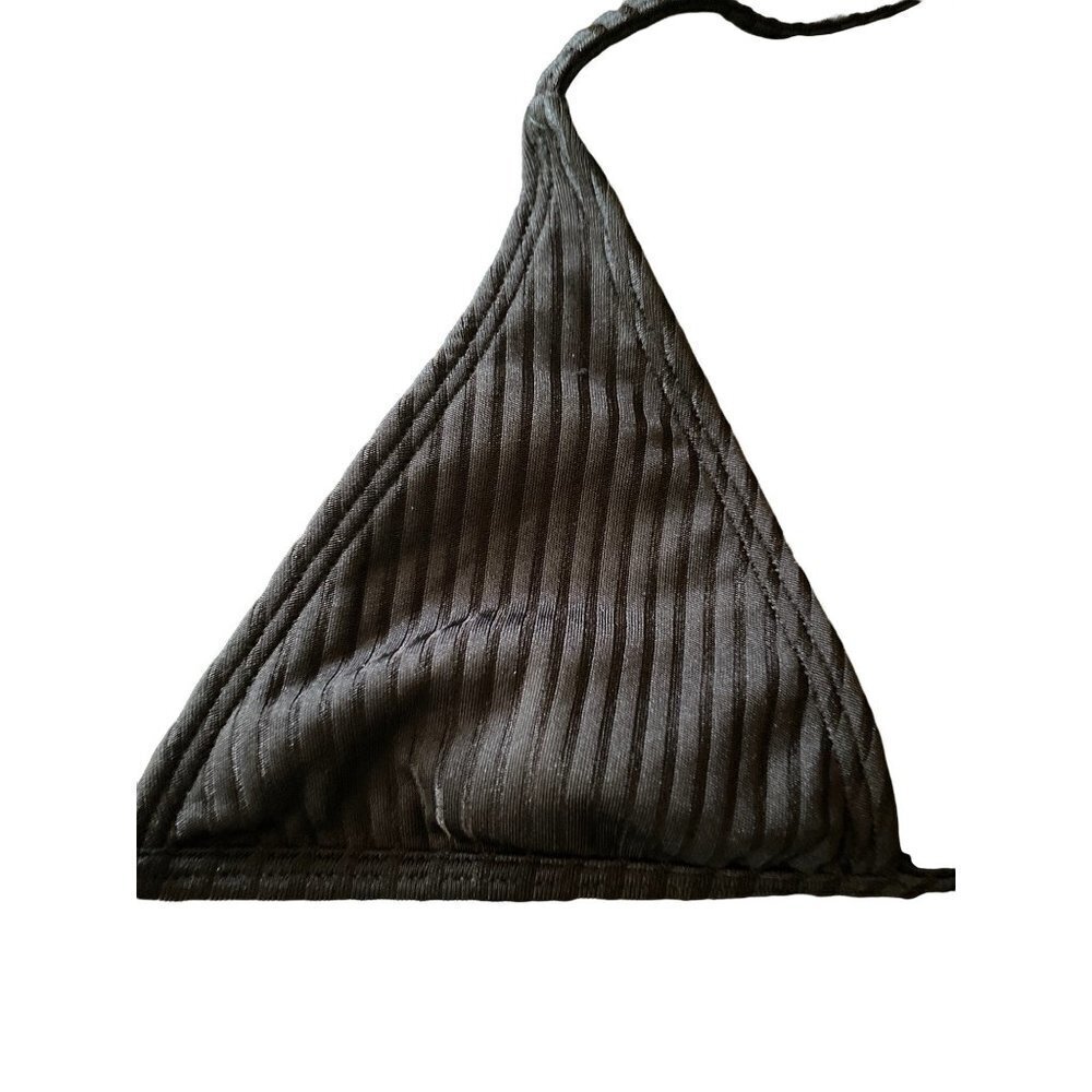 NWT No Bad Attitudes Black Triangle Bikini Top Size Small - Picture 2 of 6